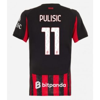 AC Milan 2025/26 Hemmatröja Dam Christian Pulisic #11 Kortärmad Fotbollströja