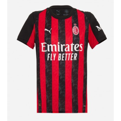 AC Milan 2025/26 Hemmatröja Dam Kortärmad Fotbollströja