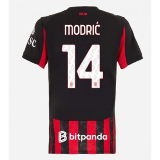 AC Milan 2025/26 Hemmatröja Dam Luka Modrić #14 Kortärmad Fotbollströja