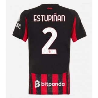 AC Milan 2025/26 Hemmatröja Dam Pervis Estupiñán #2 Kortärmad Fotbollströja