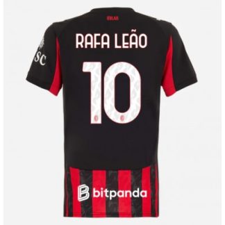 AC Milan 2025/26 Hemmatröja Dam Rafael Leão #10 Kortärmad Fotbollströja