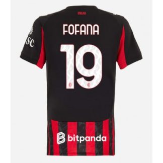 AC Milan 2025/26 Hemmatröja Dam Youssouf Fofana #19 Kortärmad Fotbollströja