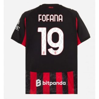 AC Milan 2025/26 Hemmatröja Herr Youssouf Fofana #19 Kortärmad Fotbollströja
