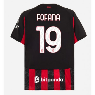 AC Milan 2025/26 Hemmatröja Herr Youssouf Fofana #19 Kortärmad Fotbollströja