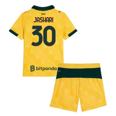 AC Milan 2025/26 Tredjetröja Barn Set – Ardon Jashari #30 Kortärmad Fotbollströja med Shorts