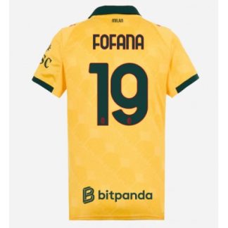 AC Milan 2025/26 Tredjetröja Dam Youssouf Fofana #19 Kortärmad Fotbollströja