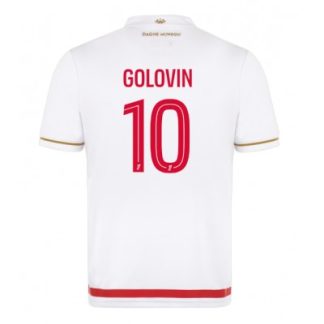 AS Monaco 2025/26 Hemmatröja Herr Aleksandr Golovin #10 Kortärmad Fotbollströja
