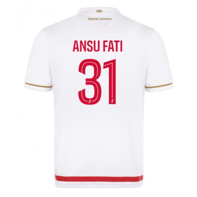 AS Monaco 2025/26 Hemmatröja Herr Ansu Fati #31 Kortärmad Fotbollströja