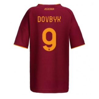 AS Roma 2025/26 Hemmatröja Dam Artem Dovbyk #9 Kortärmad Fotbollströja
