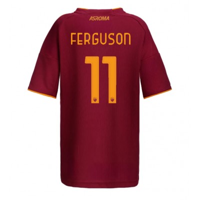 AS Roma 2025/26 Hemmatröja Dam Evan Ferguson #11 Kortärmad Fotbollströja
