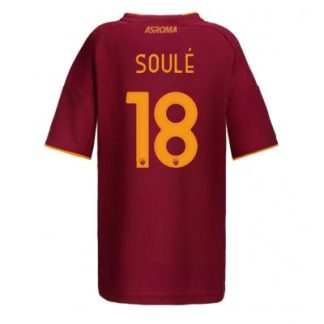 AS Roma 2025/26 Hemmatröja Dam Matías Soulé #18 Kortärmad Fotbollströja