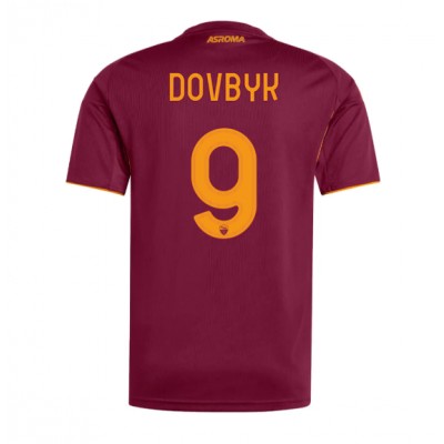 AS Roma 2025/26 Hemmatröja Herr Artem Dovbyk #9 Kortärmad Fotbollströja