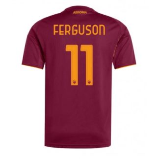AS Roma 2025/26 Hemmatröja Herr Evan Ferguson #11 Kortärmad Fotbollströja