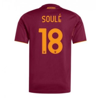 AS Roma 2025/26 Hemmatröja Herr Matías Soulé #18 Kortärmad Fotbollströja
