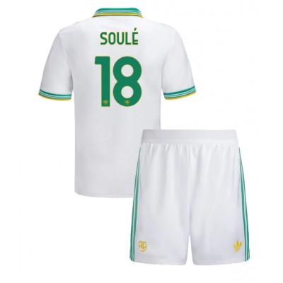 AS Roma 2025/26 Tredjetröja Barn Set – Matías Soulé #18 Kortärmad Fotbollströja med Shorts