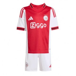 Ajax 2025/26 Hemmatröja Barn Set – Kortärmad Fotbollströja med Shorts