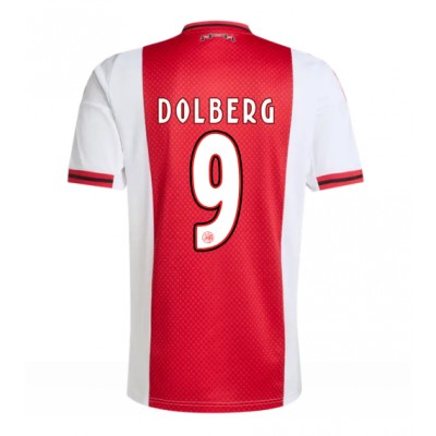 Ajax 2025/26 Hemmatröja Herr Kasper Dolberg #9 Kortärmad Fotbollströja