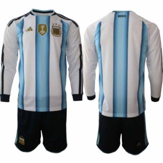 Argentina VM 2026 Hemmaställ Herr Långärmad Fotbollströja + Shorts