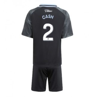 Aston Villa 2025/26 Bortatröja Barn Set – Matty Cash #2 Kortärmad Fotbollströja med Shorts
