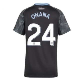 Aston Villa 2025/26 Bortatröja Dam Amadou Onana #24 Kortärmad Fotbollströja