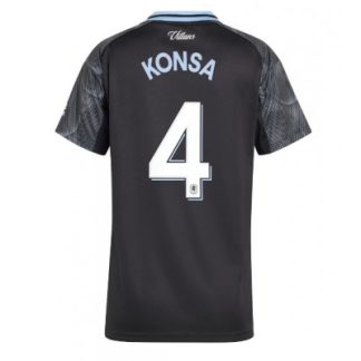 Aston Villa 2025/26 Bortatröja Dam Ezri Konsa #4 Kortärmad Fotbollströja