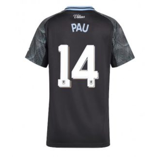 Aston Villa 2025/26 Bortatröja Dam Pau Torres #14 Kortärmad Fotbollströja