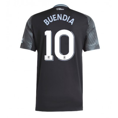 Aston Villa 2025/26 Bortatröja Herr Emiliano Buendia #10 Kortärmad Fotbollströja
