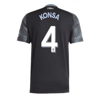 Aston Villa 2025/26 Bortatröja Herr Ezri Konsa #4 Kortärmad Fotbollströja