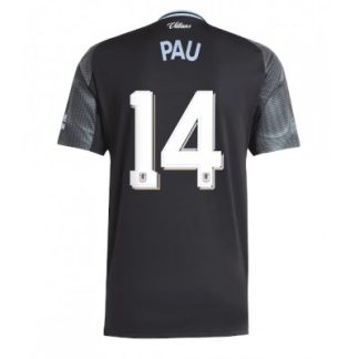 Aston Villa 2025/26 Bortatröja Herr Pau Torres #14 Kortärmad Fotbollströja