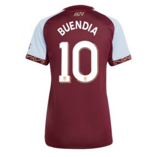 Aston Villa 2025/26 Hemmatröja Dam Emiliano Buendia #10 Kortärmad Fotbollströja
