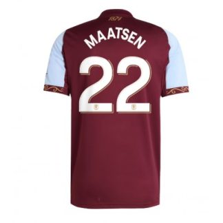 Aston Villa 2025/26 Hemmatröja Herr Ian Maatsen #22 Kortärmad Fotbollströja
