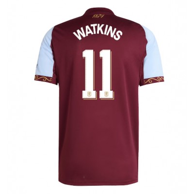 Aston Villa 2025/26 Hemmatröja Herr Ollie Watkins #11 Kortärmad Fotbollströja