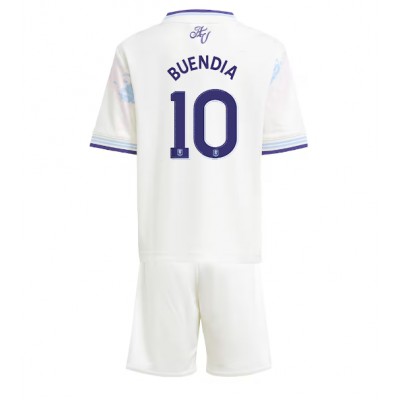Aston Villa 2025/26 Tredjetröja Barn Set – Emiliano Buendia #10 Kortärmad Fotbollströja med Shorts