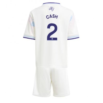 Aston Villa 2025/26 Tredjetröja Barn Set – Matty Cash #2 Kortärmad Fotbollströja med Shorts