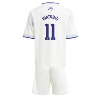 Aston Villa 2025/26 Tredjetröja Barn Set – Ollie Watkins #11 Kortärmad Fotbollströja med Shorts