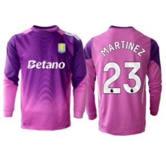 Aston Villa Målvaktströja 2025/26 – Emiliano Martínez #23 – Tredje Lila Långärmad