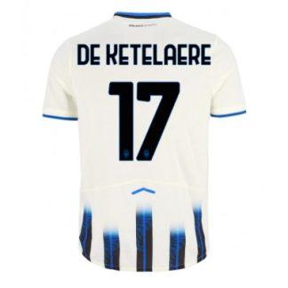 Atalanta BC 2025/26 Bortatröja Herr Charles De Ketelaere #17 Kortärmad Fotbollströja