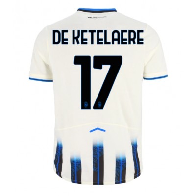 Atalanta BC 2025/26 Bortatröja Herr Charles De Ketelaere #17 Kortärmad Fotbollströja