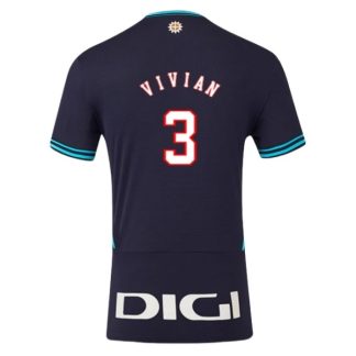 Athletic Bilbao Dani Vivian #3 Bortatröja 2025/26 Herr Kortärmad Fotbollströja