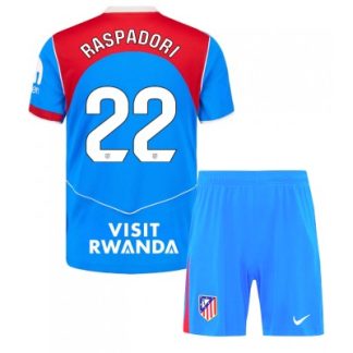Atlético Madrid 2025-26 Tredjeställ Barn Giacomo Raspadori #22 Tröja + Shorts