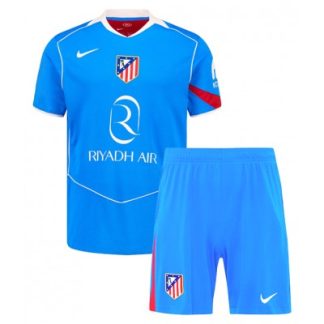 Atlético Madrid Tredjeställ 2025/26 Barn Kortärmad Fotbollströja + Shorts