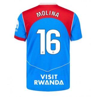 Atlético Madrid Tredjetröja 2025/26 Herr Nahuel Molina #16 Kortärmad