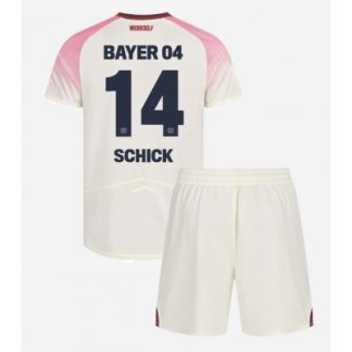 Bayer 04 Leverkusen Bortatröja 2025–26 Barn Set – Patrik Schick #14 Kortärmad Fotbollströja med Shorts