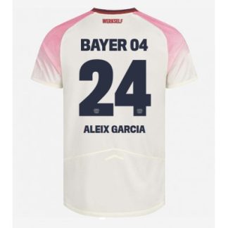 Bayer 04 Leverkusen Bortatröja 2025–26 Herr Aleix Garcia #24 Kortärmad Fotbollströja