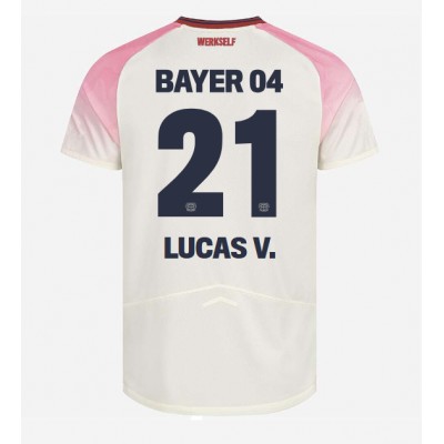 Bayer 04 Leverkusen Bortatröja 2025–26 Herr Lucas Vázquez #21 Kortärmad Fotbollströja