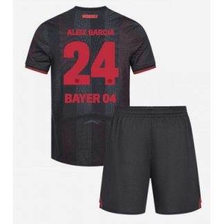 Bayer 04 Leverkusen Hemmatröja 2025–26 Barn Set – Aleix Garcia #24 Kortärmad Fotbollströja med Shorts