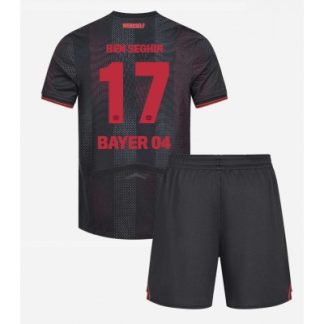 Bayer 04 Leverkusen Hemmatröja 2025–26 Barn Set – Eliesse Ben Seghir #17 Kortärmad Fotbollströja med Shorts
