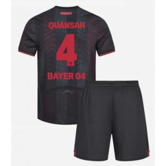 Bayer 04 Leverkusen Hemmatröja 2025–26 Barn Set – Jarell Quansah #4 Kortärmad Fotbollströja med Shorts