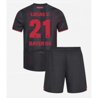 Bayer 04 Leverkusen Hemmatröja 2025–26 Barn Set – Lucas Vázquez #21 Kortärmad Fotbollströja med Shorts