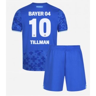 Bayer 04 Leverkusen Tredjetröja 2025–26 Barn Set –Malik Tillman #10 Kortärmad Fotbollströja med Shorts